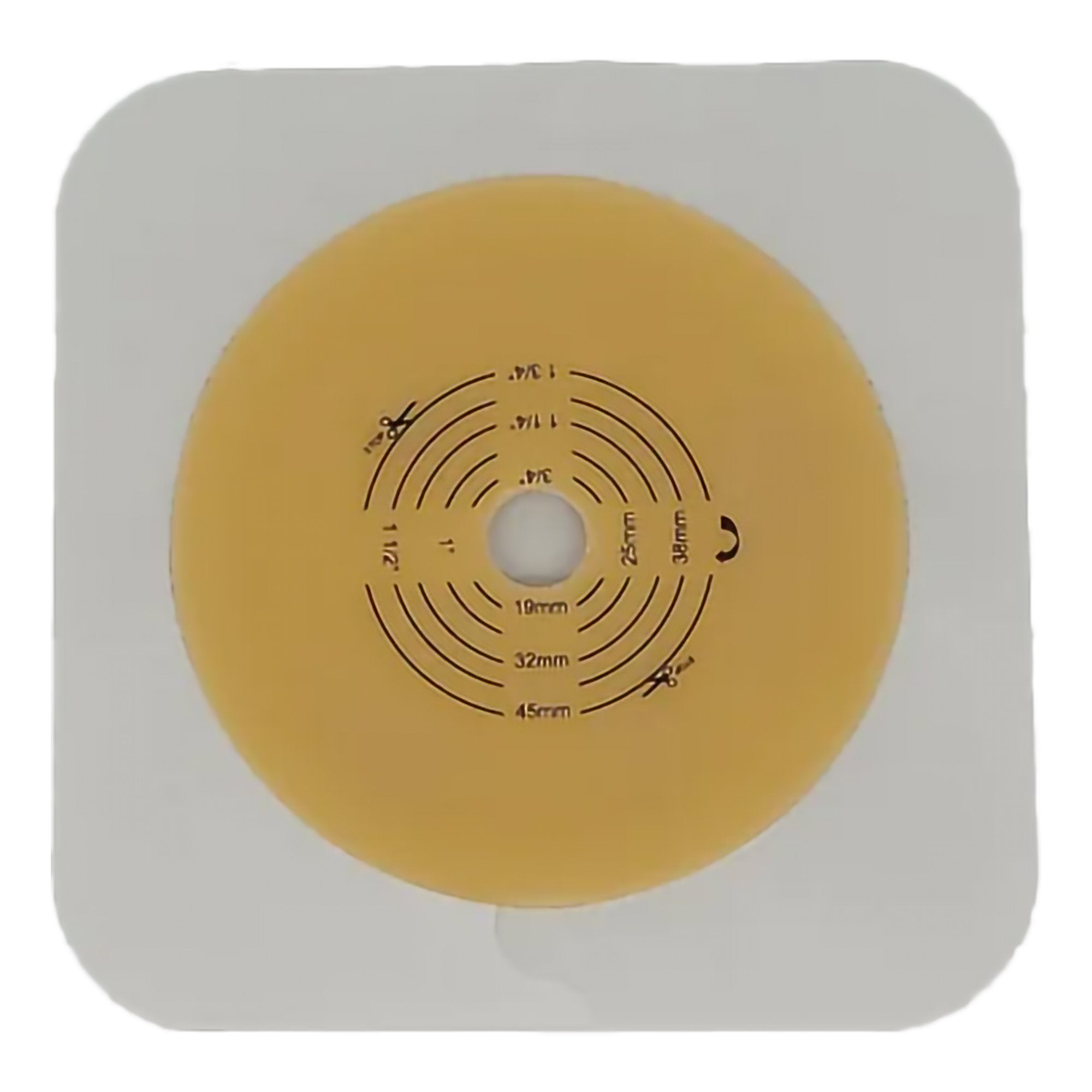 Safe N Simple 2- Piece Wafer Extended Wear with Tape Collar White 57mm 2 1/4" Flange Cut to Fit (40 Count)