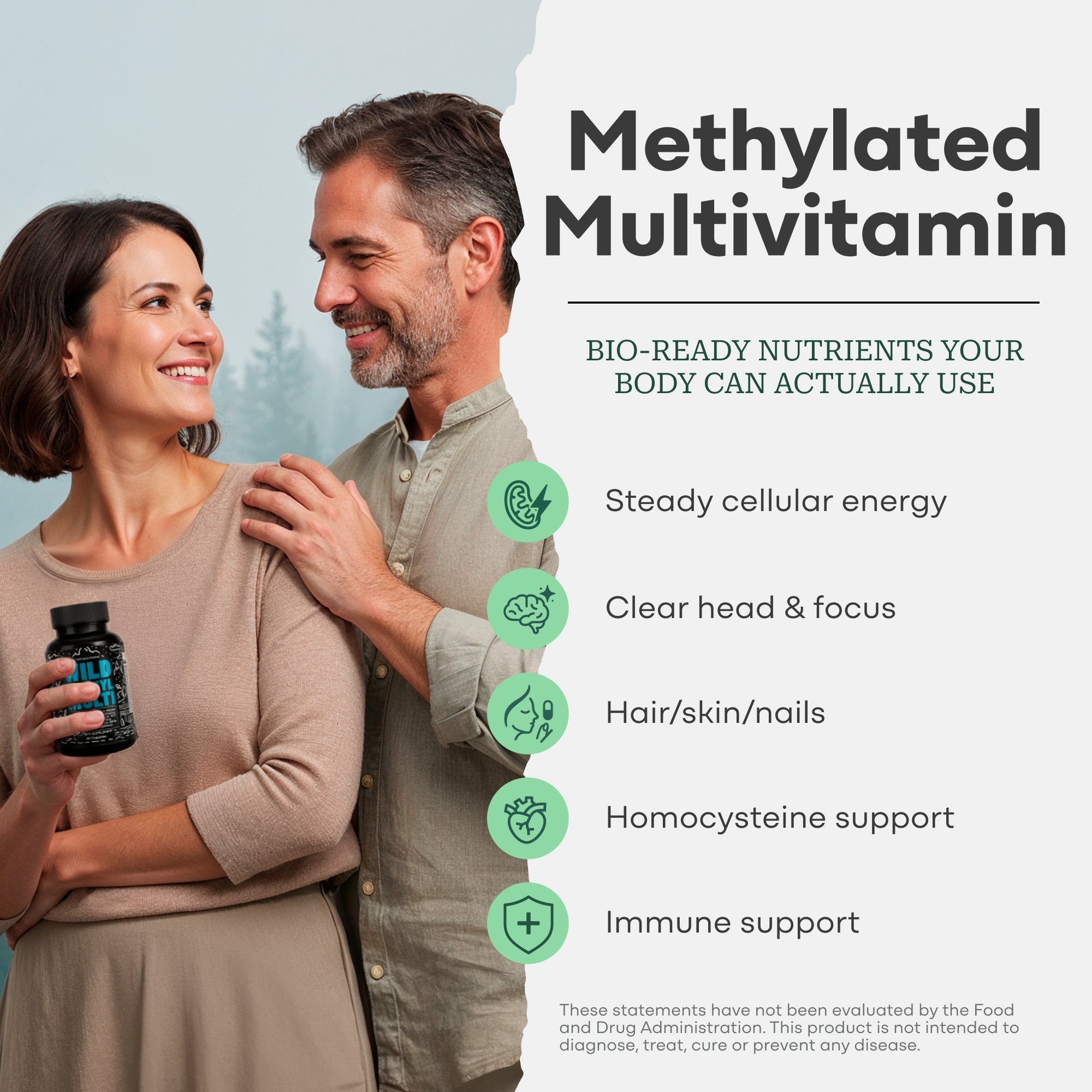 Methylated Whole Food Multivitamin by Wild Foods