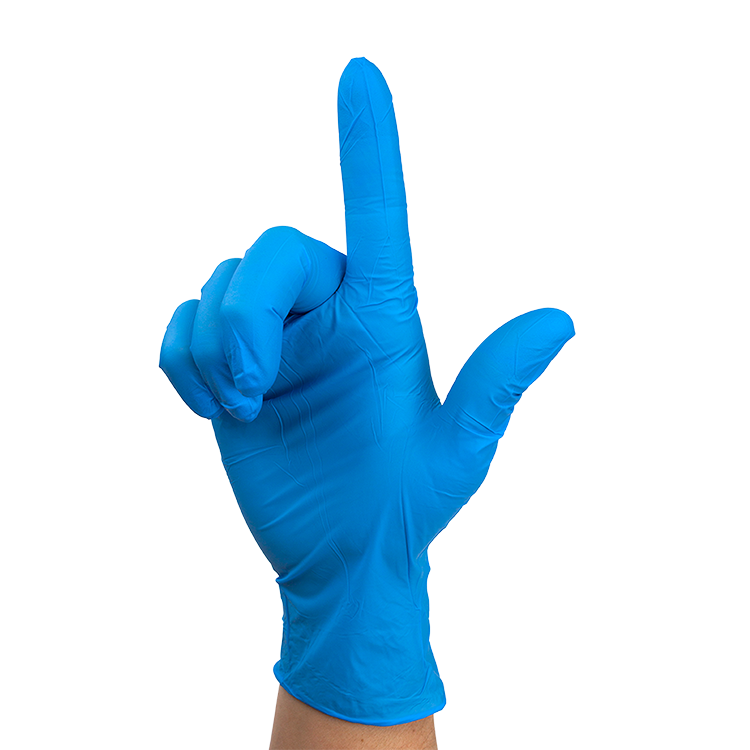 Dynarex Nitrile Exam Gloves In A Bag - Large Powder-Free, Blue - 1pr/bag, 500bgs/cs (500 Pairs)