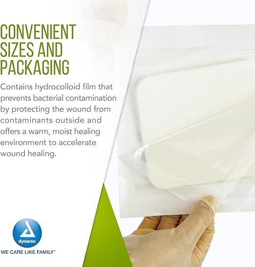 Dynarex CuraFoam - Foam Dressing, 10ea/bx, 12bxs/cs (120 Count)