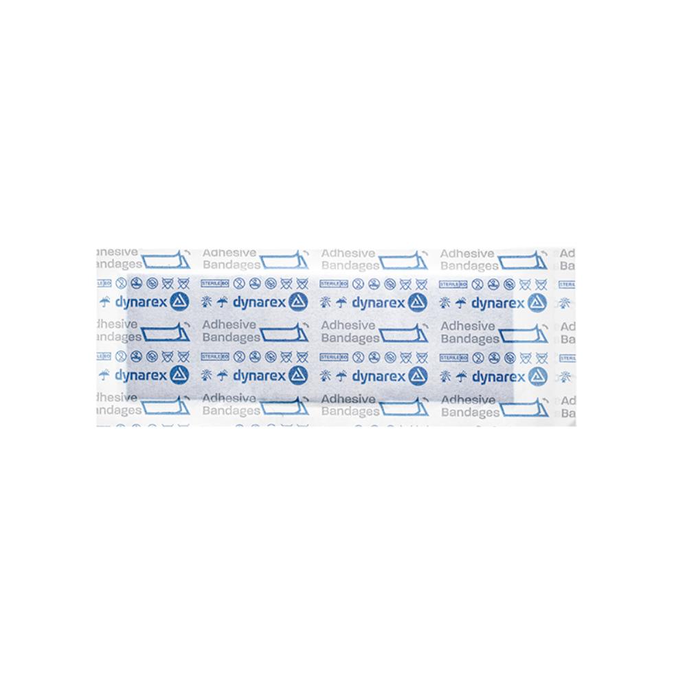 Dynarex Blue Metal Detectable Woven Bandage, 1" x 3" (3000 Count)