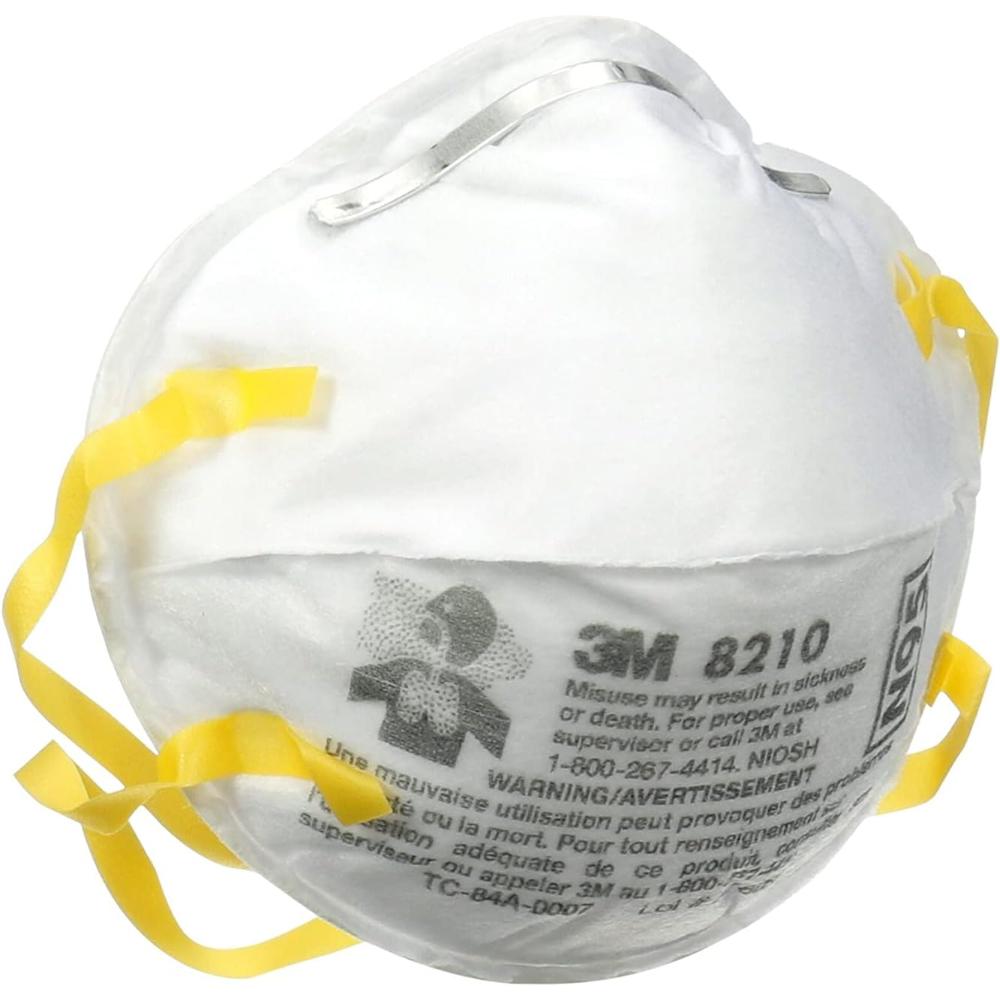 3M 160pcs 8210 Particulate Respirator N95 Face Mask, Regular Size