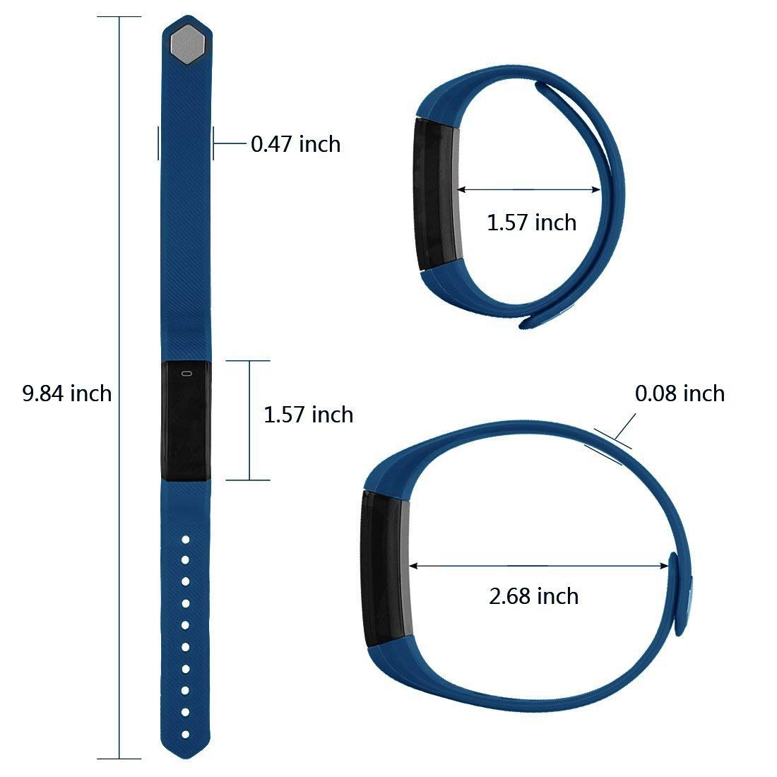 SmartFit Slim Activity Tracker And Monitor Smart Watch With FREE Extra Band Vista Shops