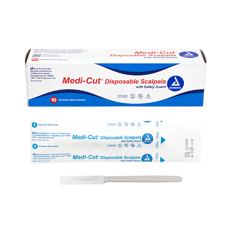 Dynarex Medi-Cut Scalpels Disposable, 10ea/bx (10 Count)