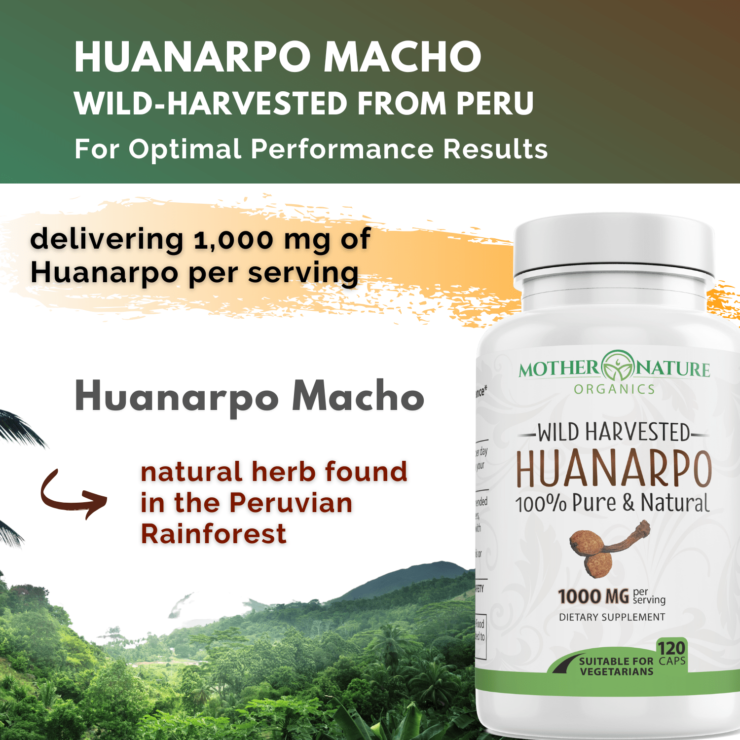 Huanarpo Macho Capsules by Mother Nature Organics
