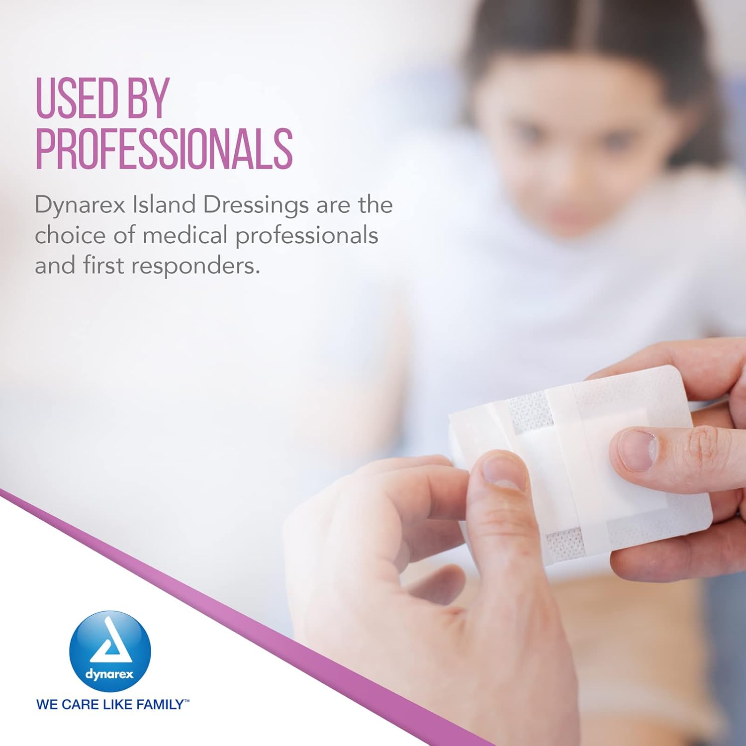 Dynarex Island Dressing Sterile, 2" x 3.5" - 50ea/bx 6bxs/cs (300 Count)