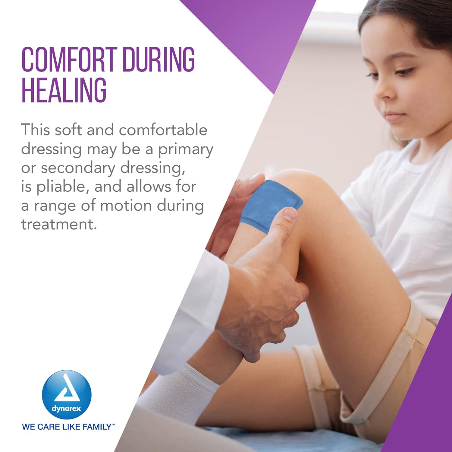 Dynarex DynaSorb - Super Absorbent Dressing, Non-Adhering, 10ea/bx, 12bxs/cs (120 Count)