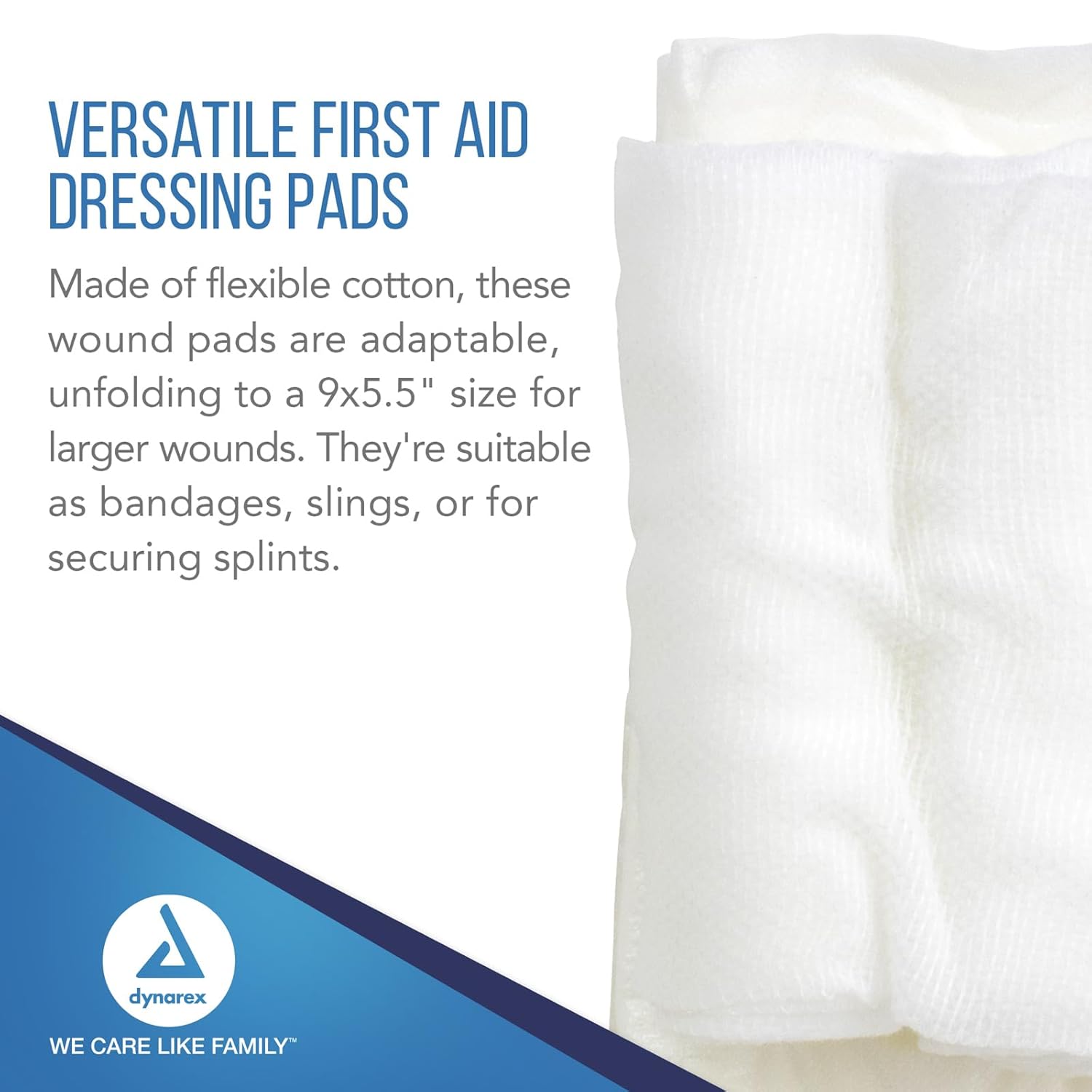 Dynarex Dyna-Stopper Trauma Dressing - Sterile 3.5" x 5.5" - 60ea/cs (60 Count)