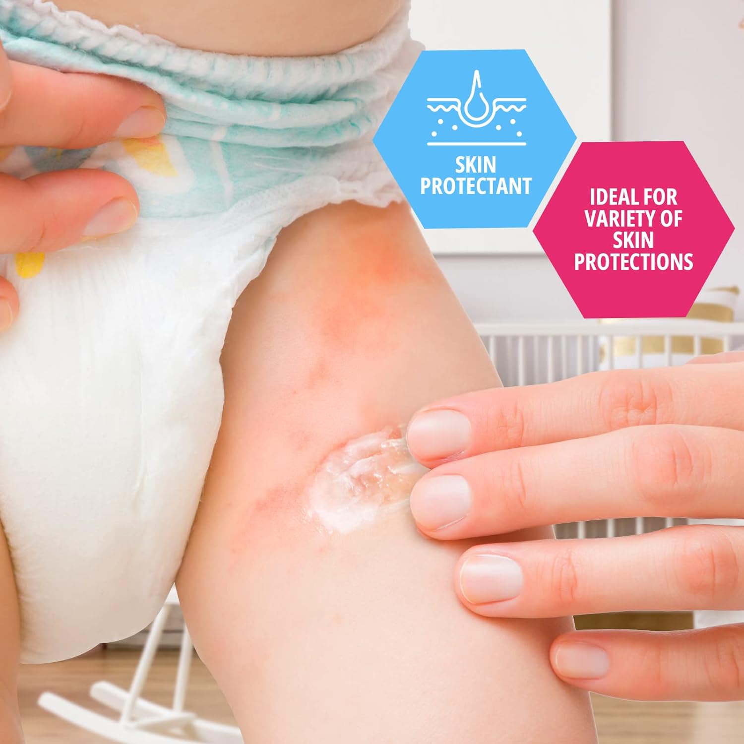 MedPride Petroleum Jelly With Fresh Baby Scent - Blue - 13 oz - 24/cs.