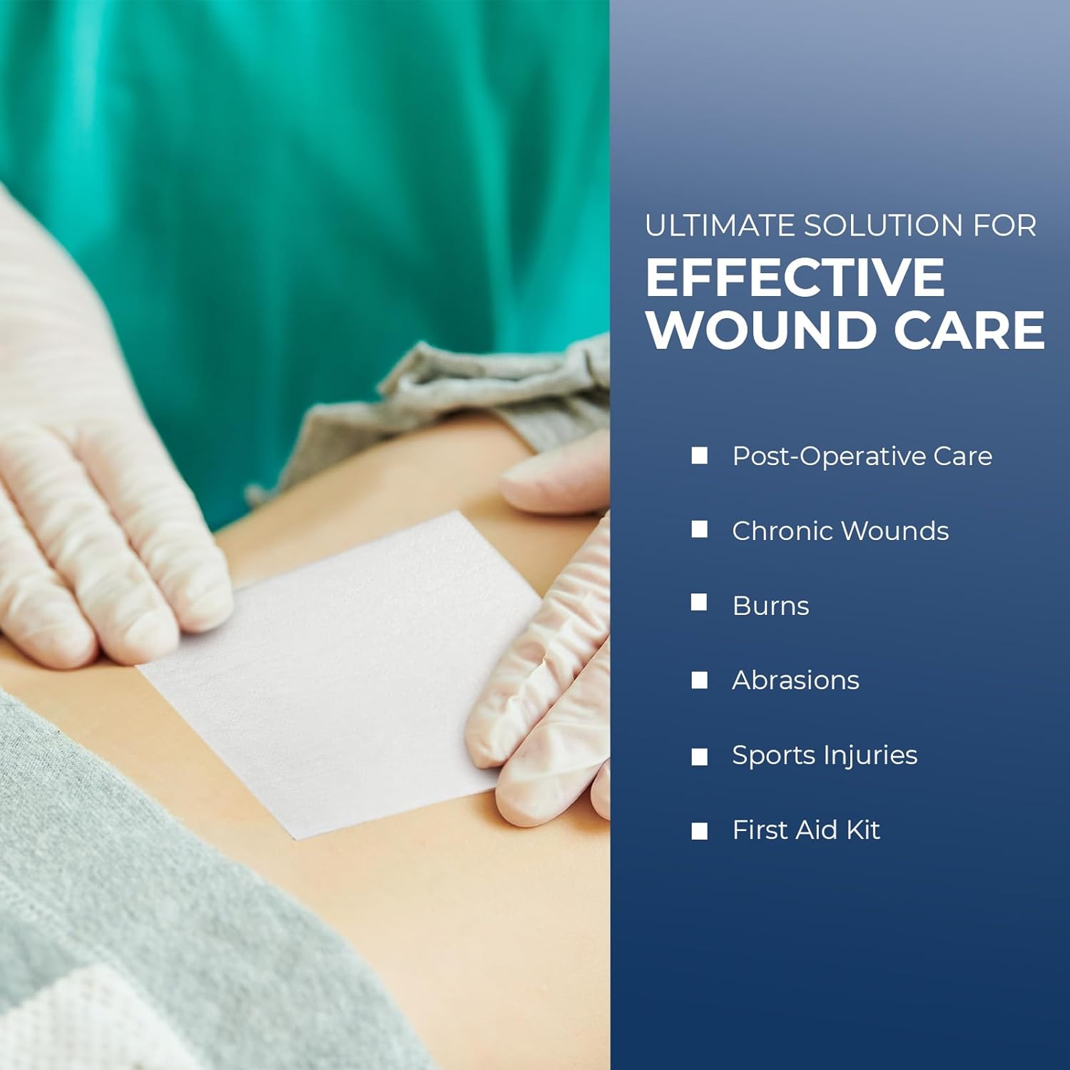 MedPride Sterile Non-Adherent Pads 3"x 4"| Non-Adhesive Wound Dressing | Highly Absorbent & Non-Stick, 100/box, Case of 12 (1200 Count)