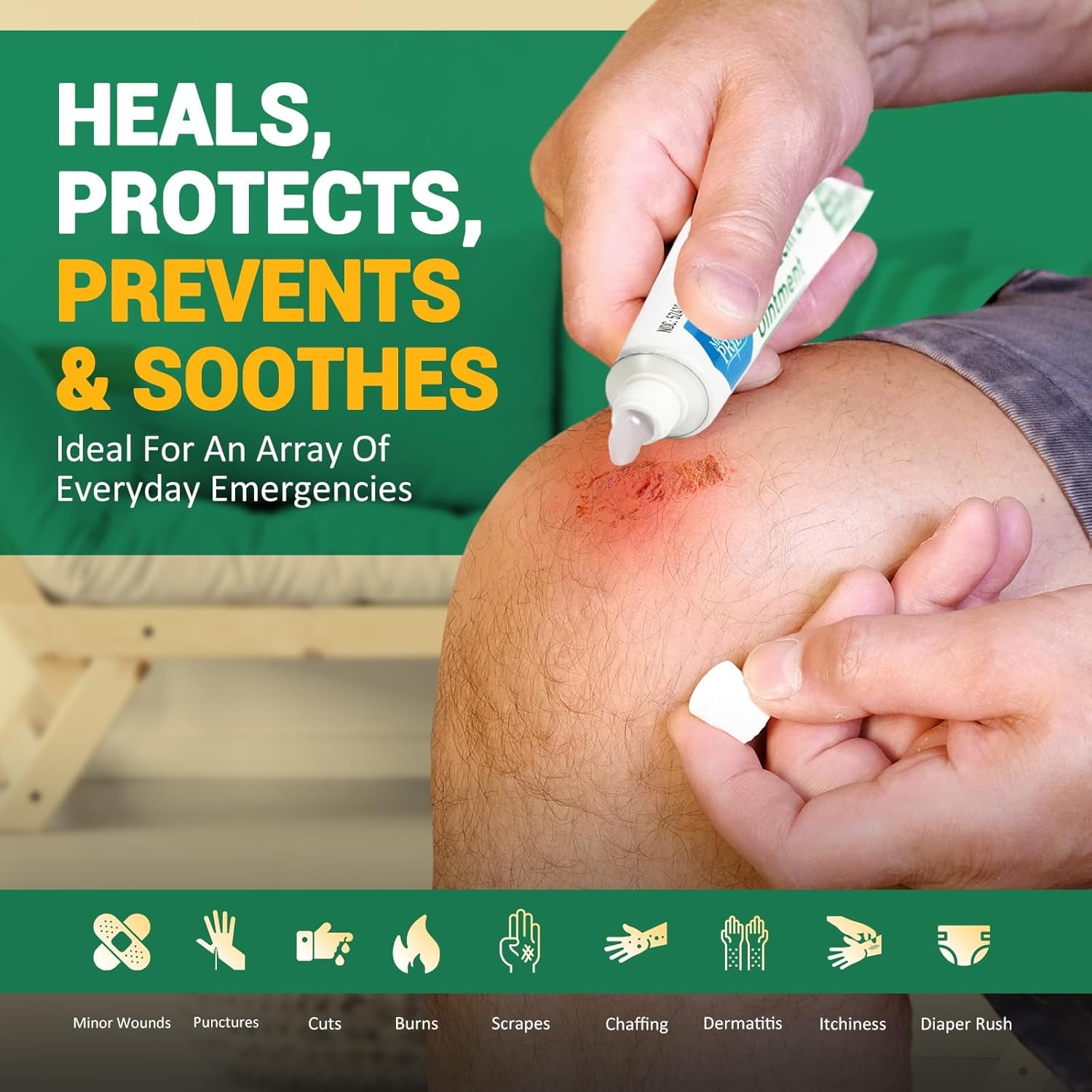 MedPride Bacitracin Zinc Ointment First Aid Antibiotic - 1oz. Tubes - Indv. Boxed- Case of 72