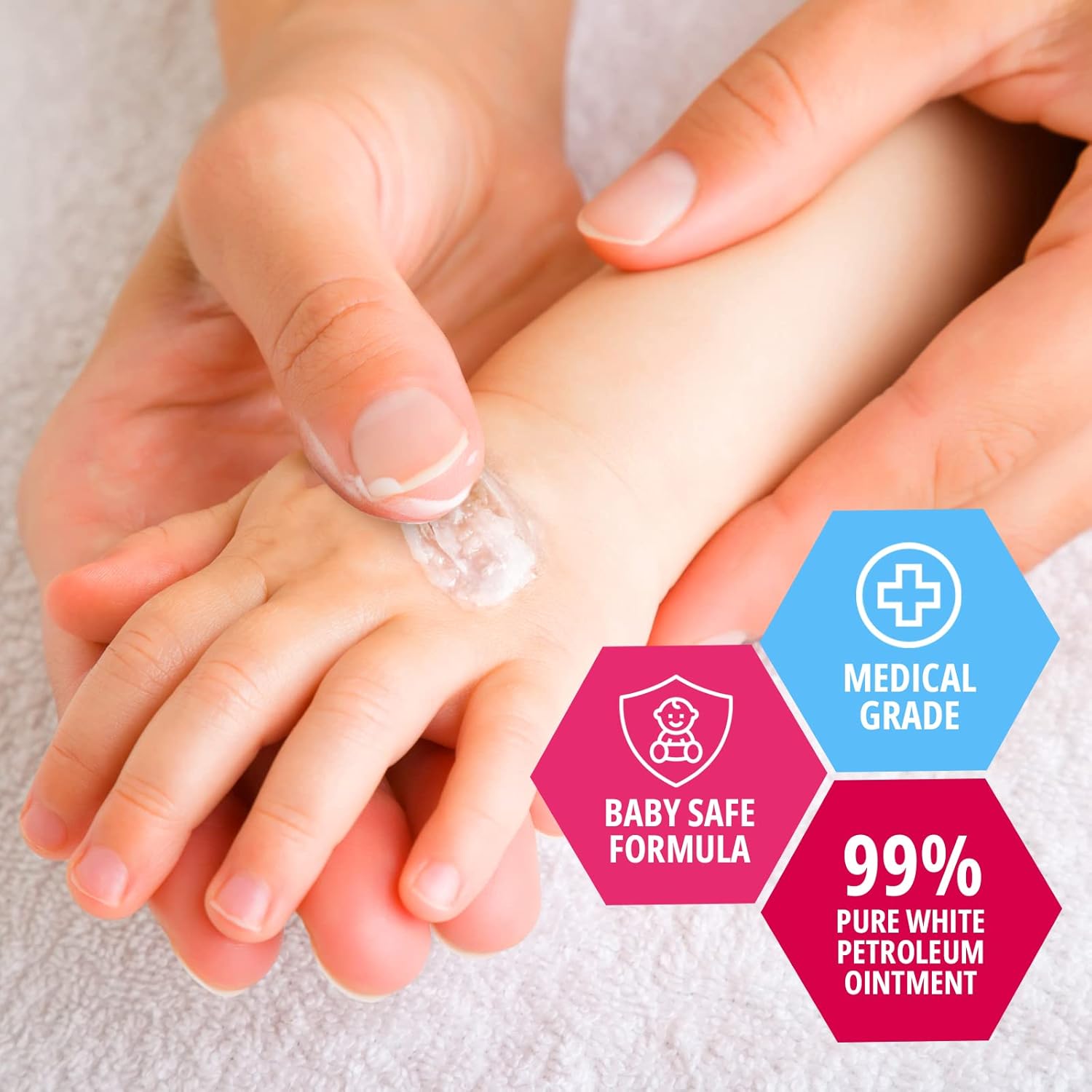 MedPride Petroleum Jelly With Fresh Baby Scent - Baby Pink, 13 oz - 24/cs. (24 Count)