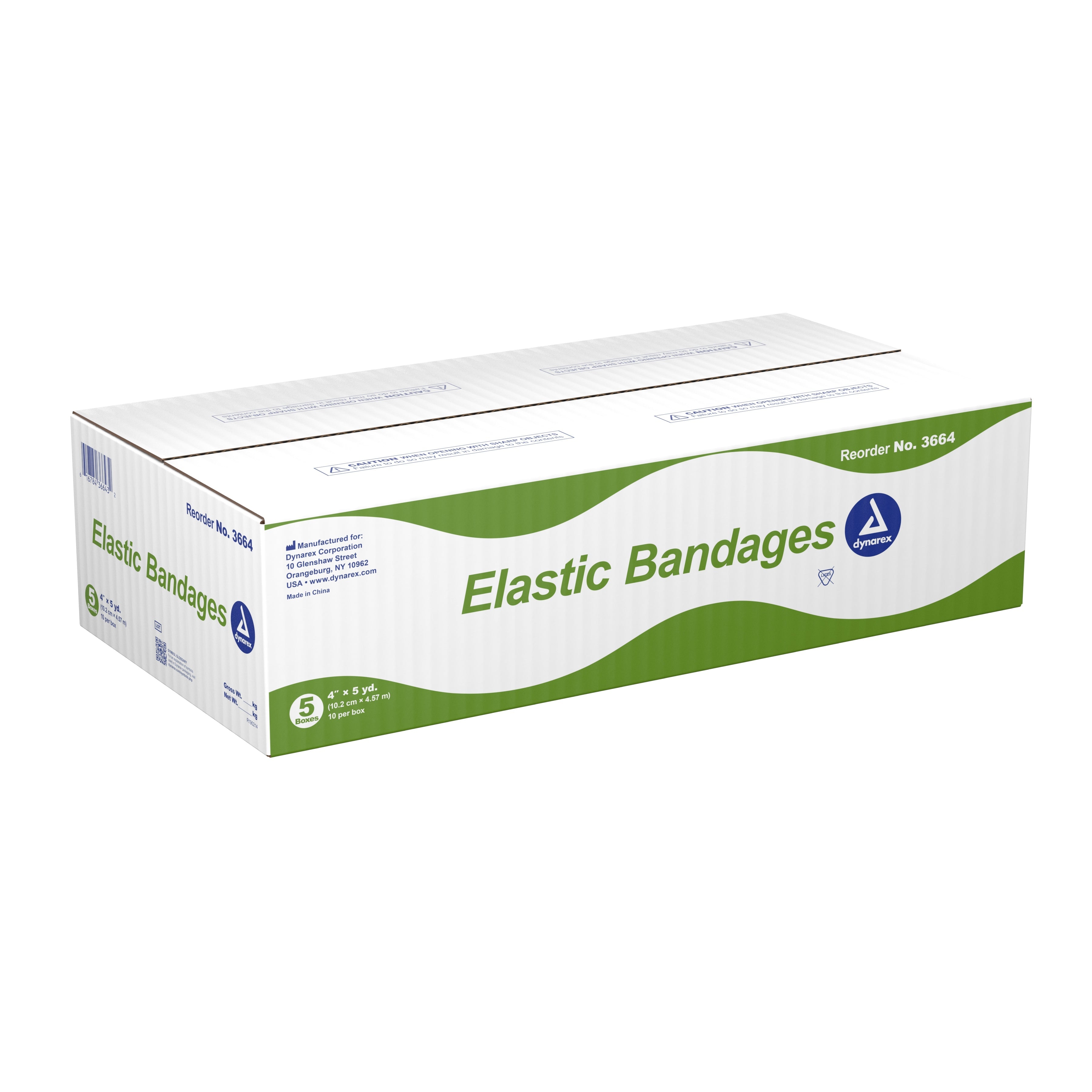 Dynarex Elastic Bandages, 10ea/bx, 5bxs/cs (50 Count)