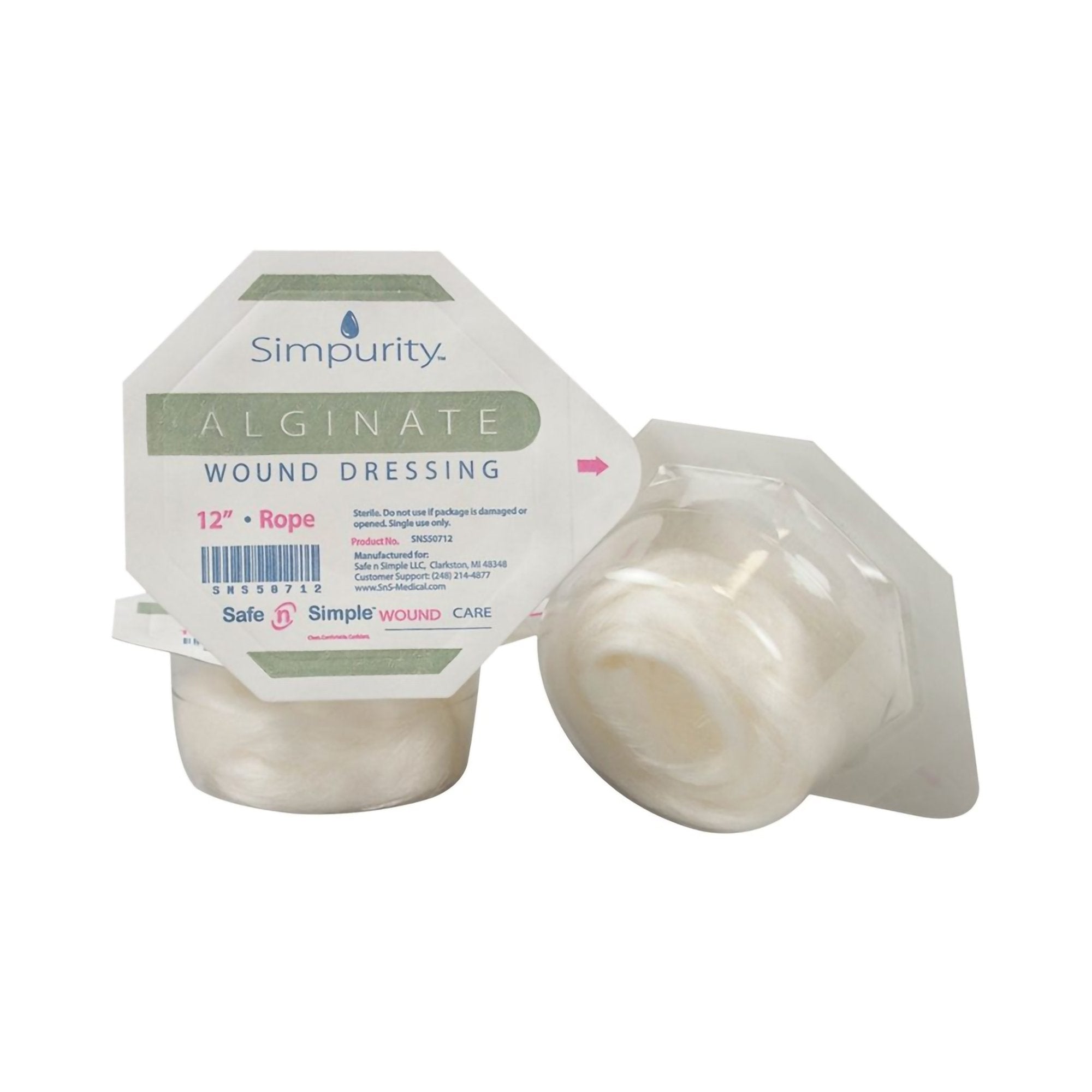 Safe N Simple Simpurity Calcium Alginate Wound Dressing