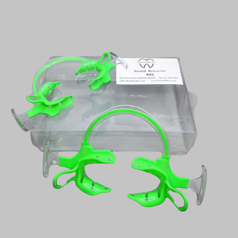 Dental Retractor K02 - Oral Cheek & Lip Retractor (2-Pack) Green