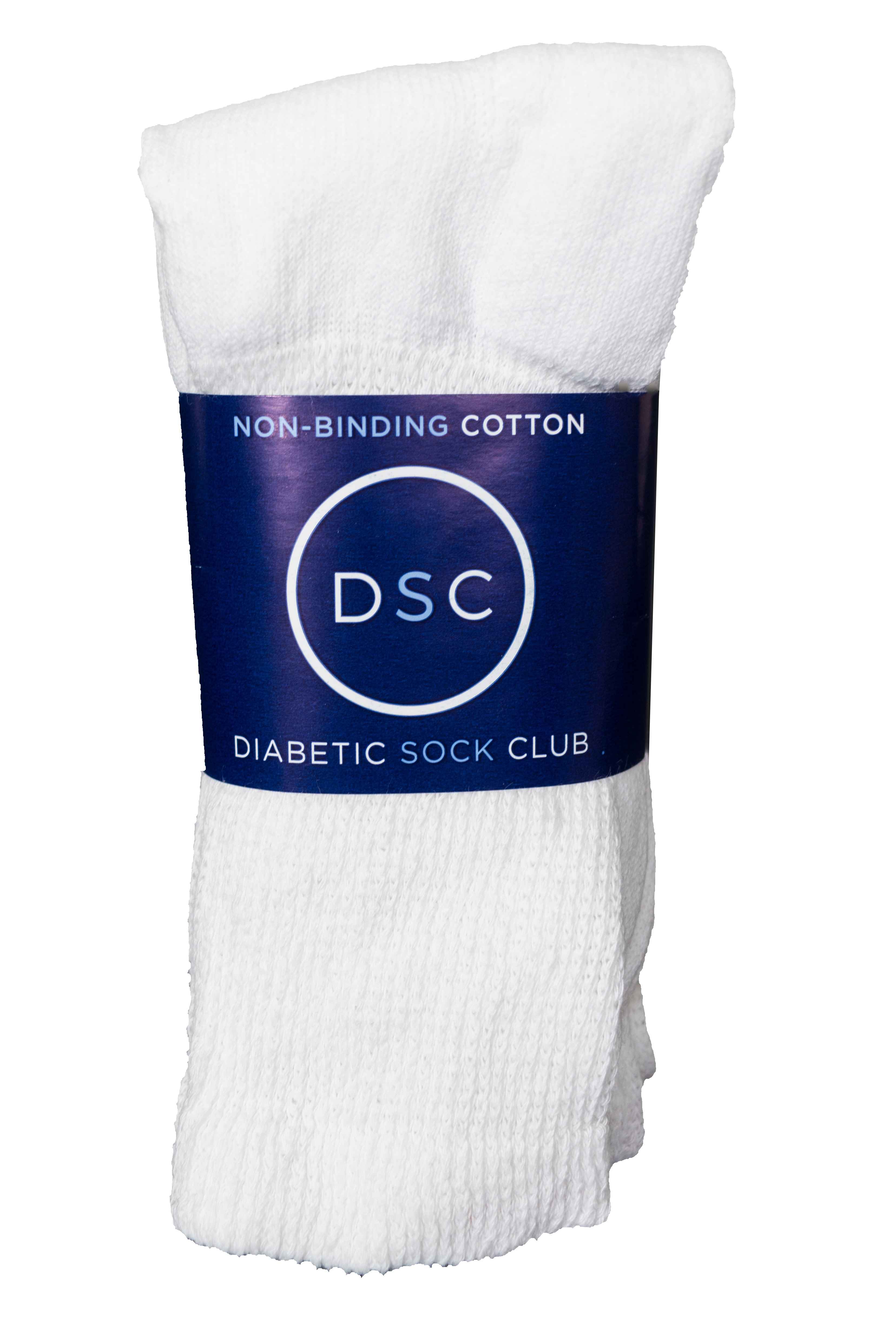 Women's Cotton Diabetic Crew Socks (6 Pair) by DIABETIC SOCK CLUB