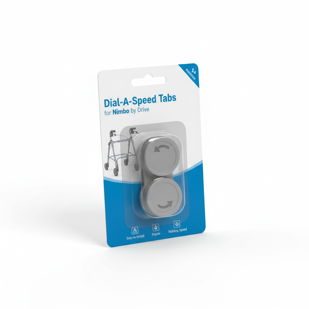 Dial-A-Speed Tabs for Nimbo - angled view showing packaging