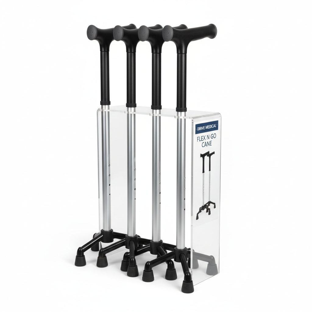 Flex N Go Cane (4) with Display - close-up detail shot