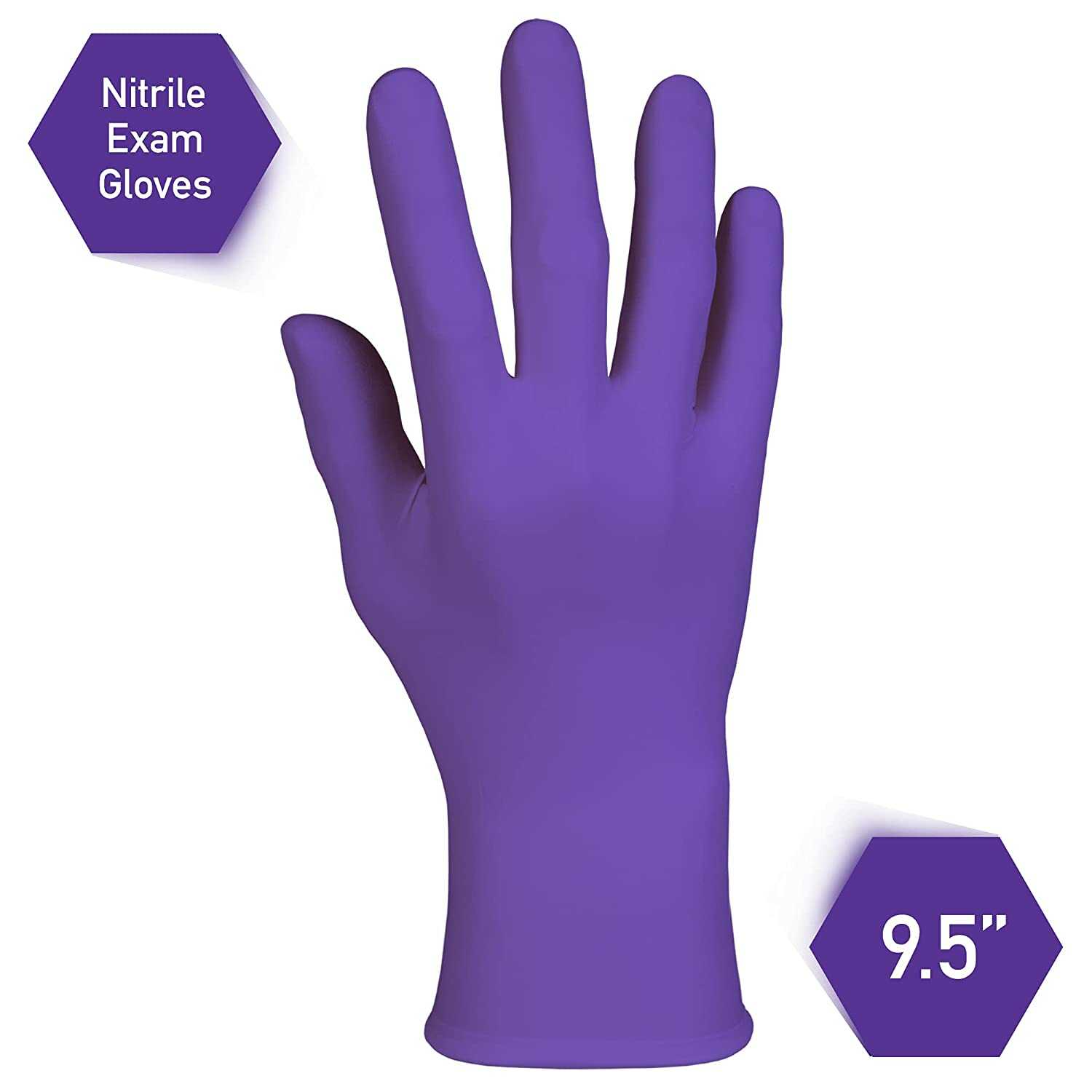 Halyard 1000ct Purple Nitrile Exam Gloves Non-Sterile Powder-Free 5.9 Mil, 9.5" Purple