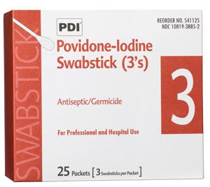 PDI PVP IODINE SWABSTICK