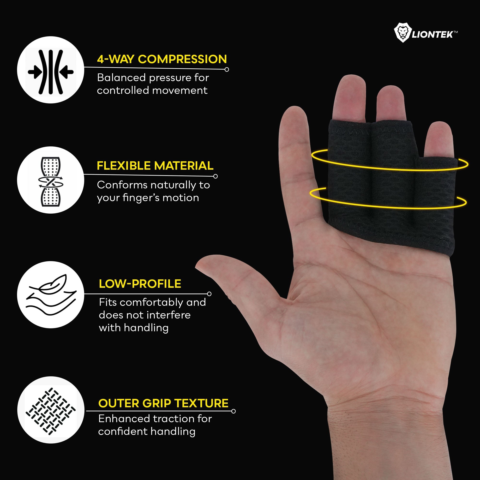 Liontek Flow Finger Sleeve Pair by Liontek