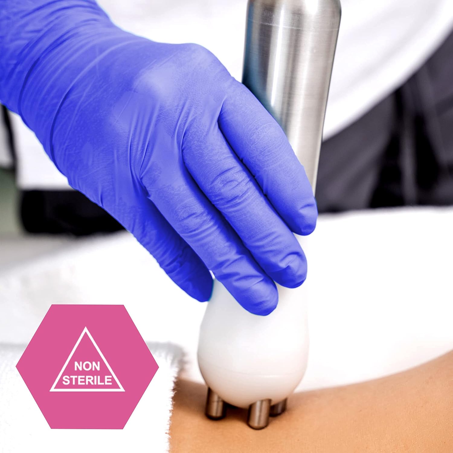 MedPride Nitrile Exam Gloves 4 Mil Thick (Non-Latex) Non-Sterile Powder Free - 100 Gloves / Case of 10 (1000 count)