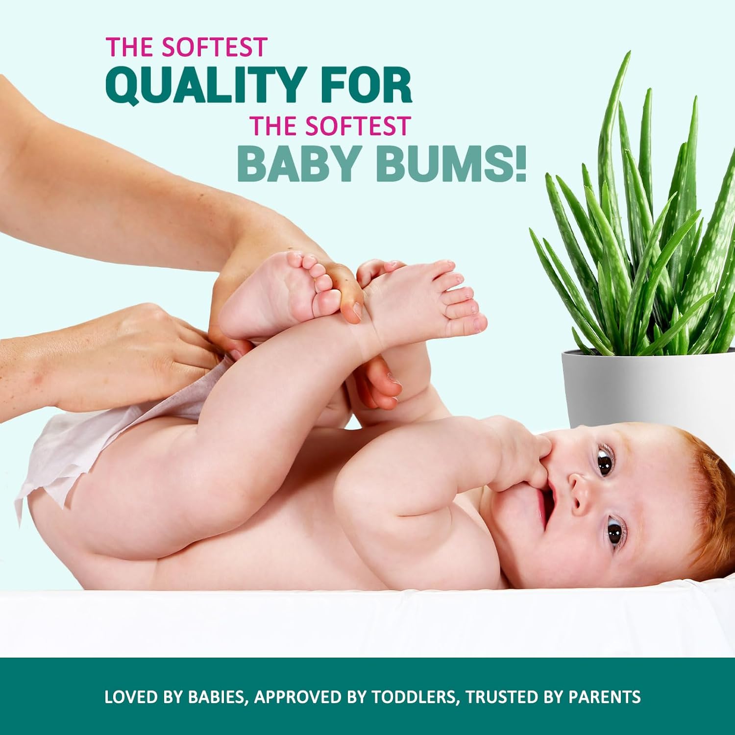 MedPride Baby Wipes, Scented with Aloe Vera and Vitamin E, Blue, 6"x7.5" - 80/Pack, Case of 24 (1920 count)