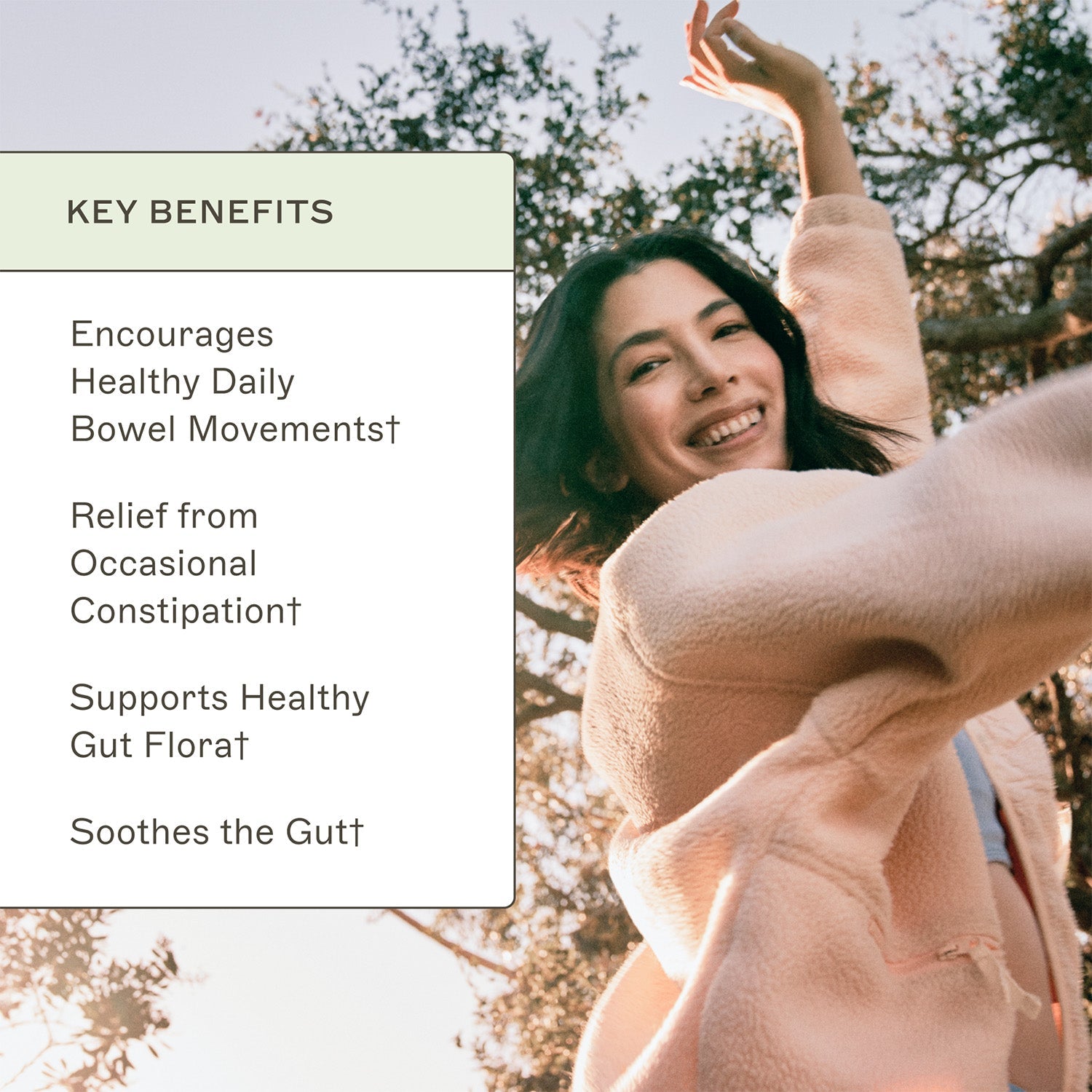 Microb-Clear® key benefits. Encourages healthy daily bowel movements†. Relief from occasional constipation†. Supports healthy gut flora†. Soothes the gut†.