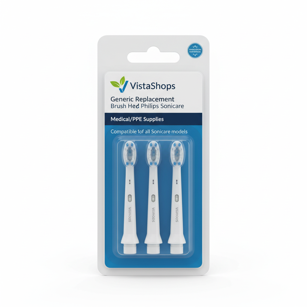 Philips Sonicare Generic Replacement Brush Head by VistaShops - close-up detail shot