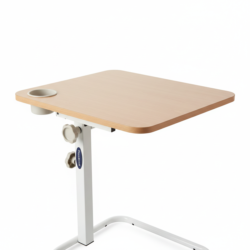 Pivot & Tilt Overbed Table - close-up detail shot