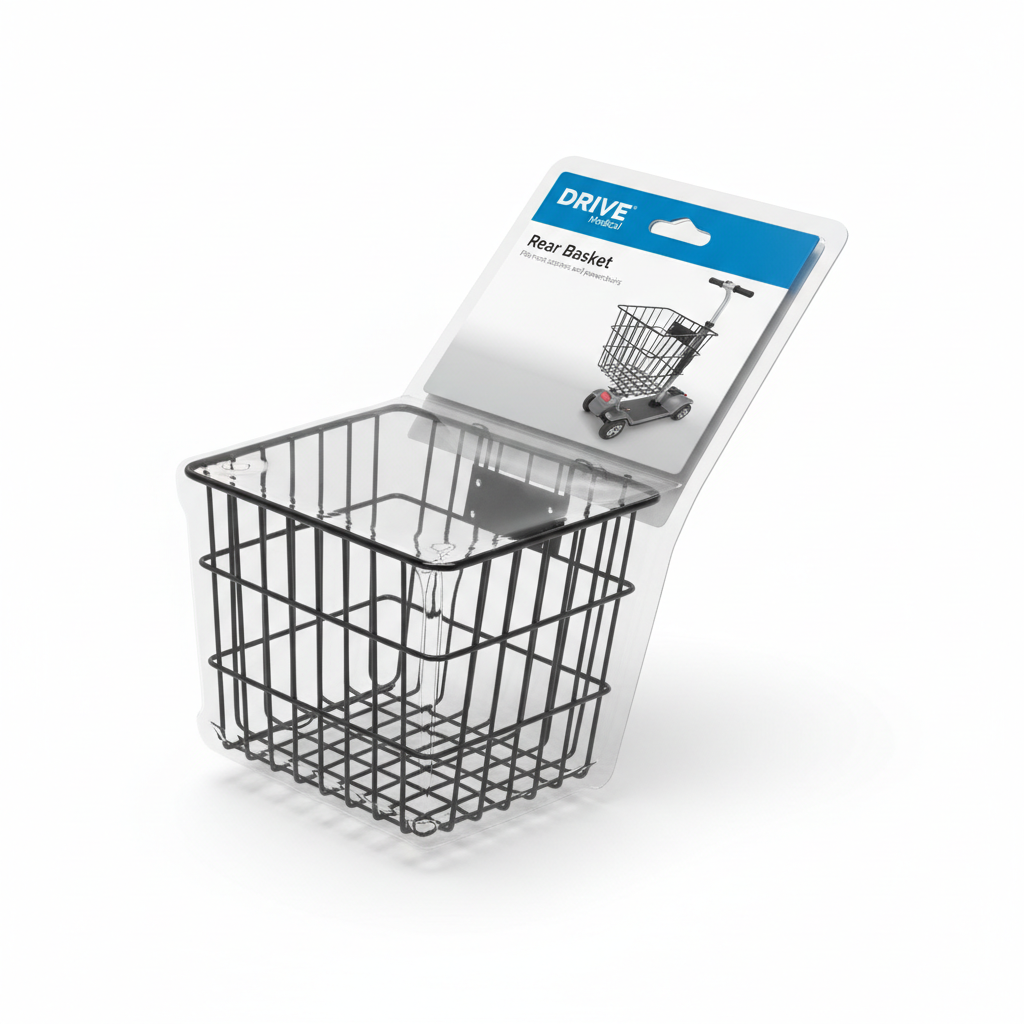 Rear Basket - angled view showing packaging