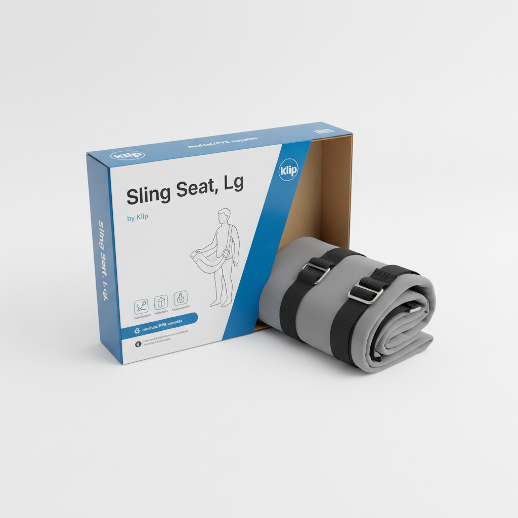 Sling Seat, Lg - angled view showing packaging