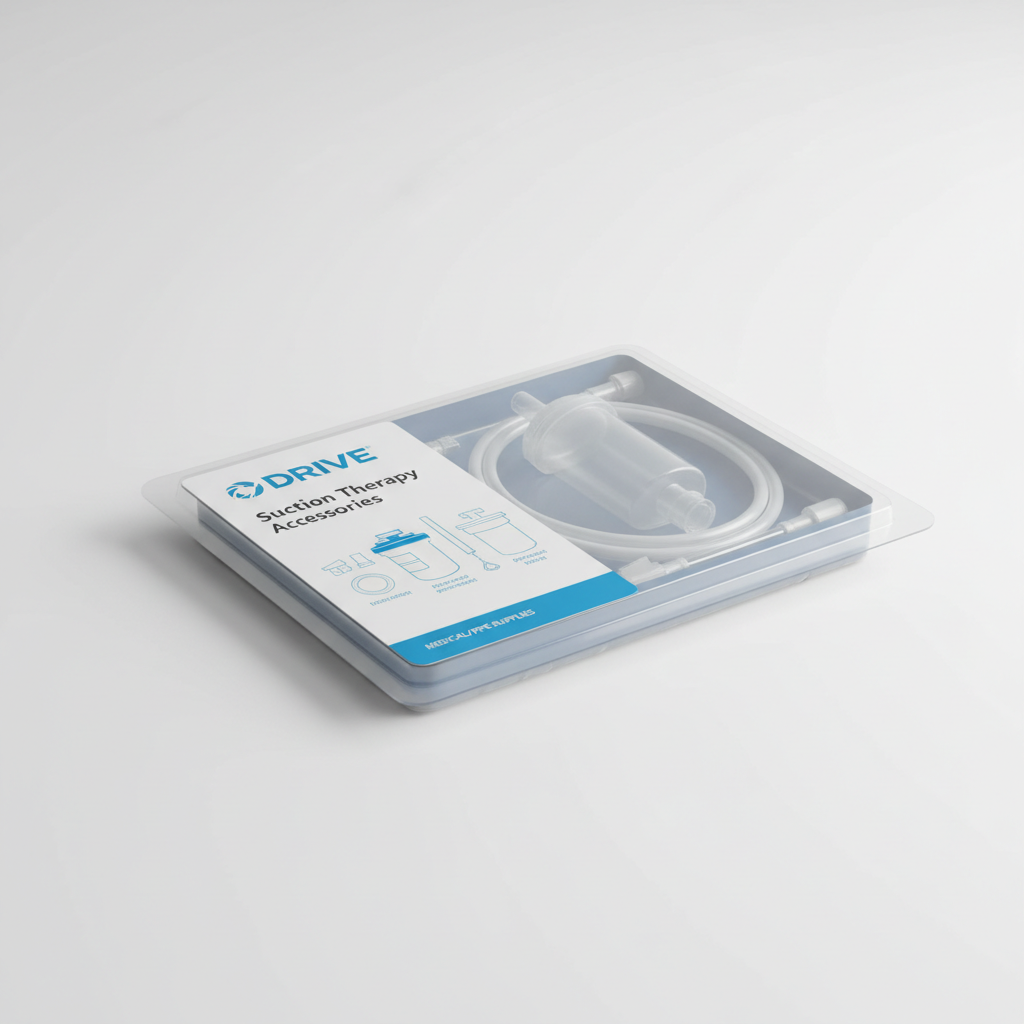 Suction Therapy Accessories - angled view showing packaging