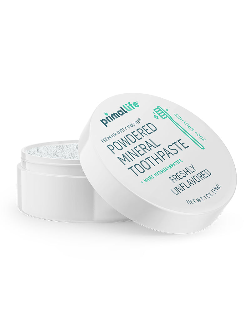 Toothpowder / Powdered Mineral Toothpaste by Primal Life Organic II LLC
