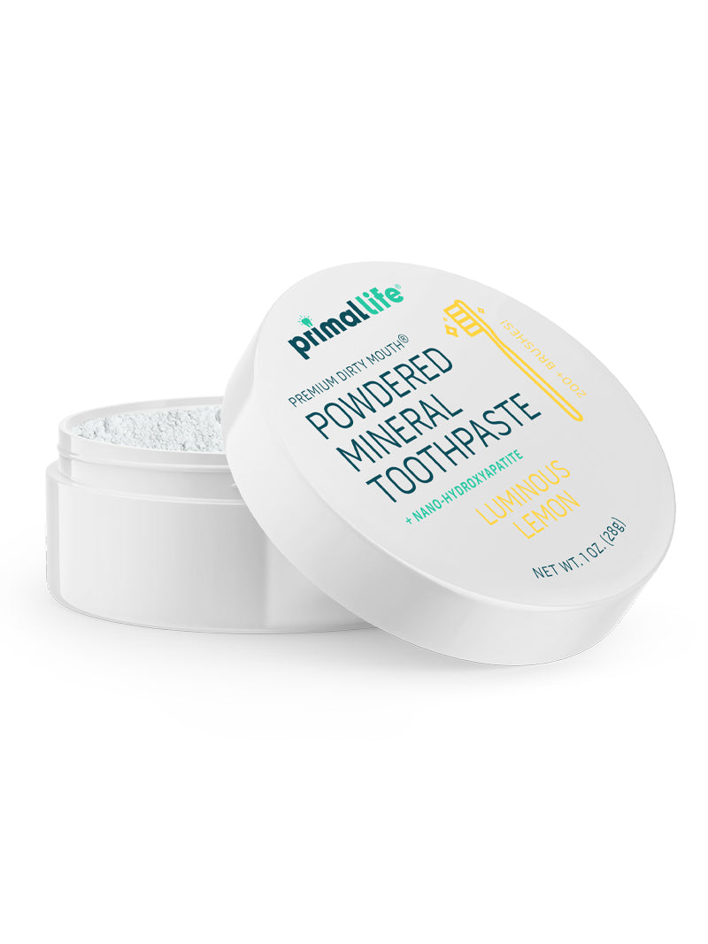 Toothpowder / Powdered Mineral Toothpaste by Primal Life Organic II LLC