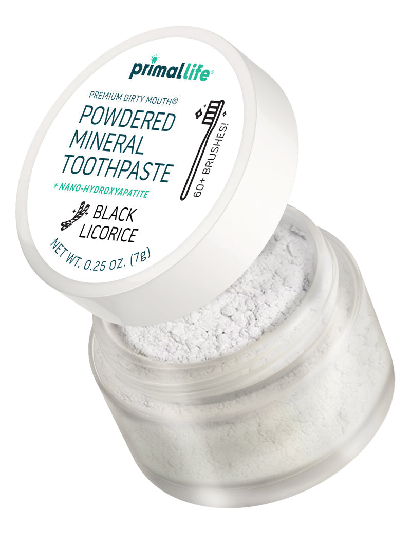Toothpowder / Powdered Mineral Toothpaste by Primal Life Organic II LLC