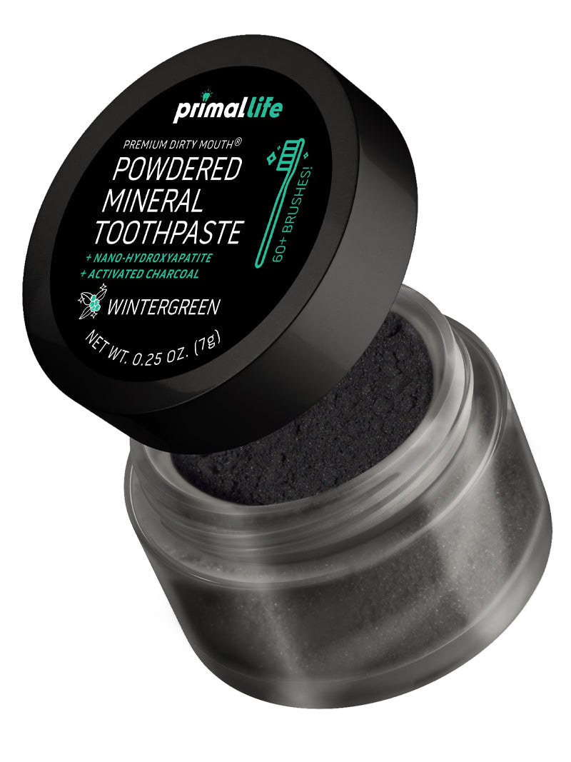 Toothpowder / Powdered Mineral Toothpaste by Primal Life Organic II LLC