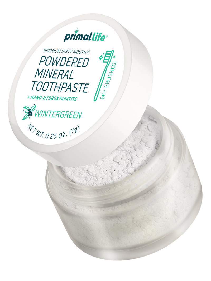 Toothpowder / Powdered Mineral Toothpaste by Primal Life Organic II LLC