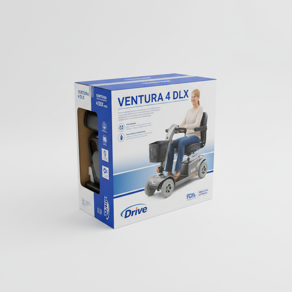 Ventura 4 DLX - angled view showing packaging