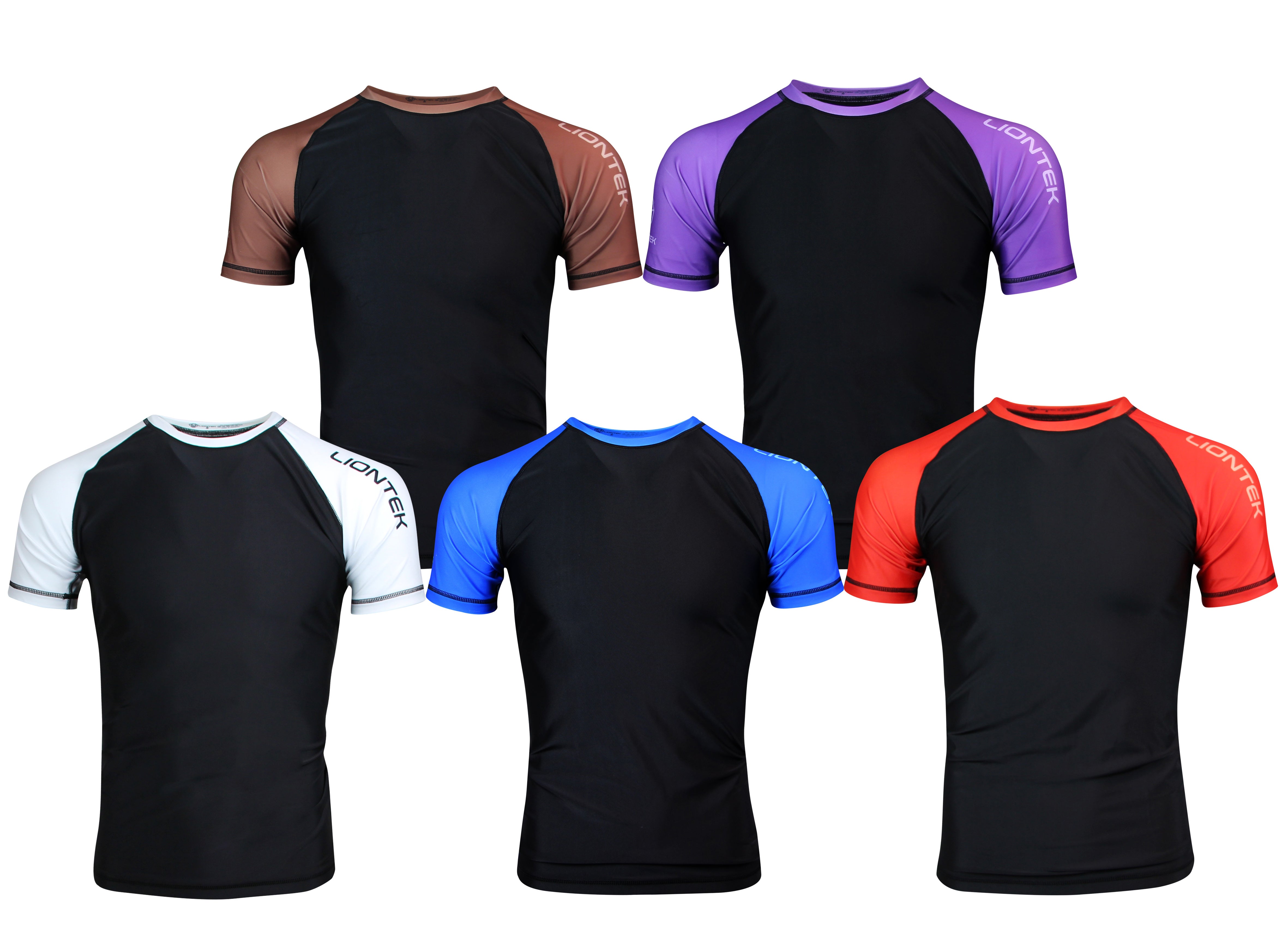 Liontek BJJ Rash Guard with Colored Variations by Liontek
