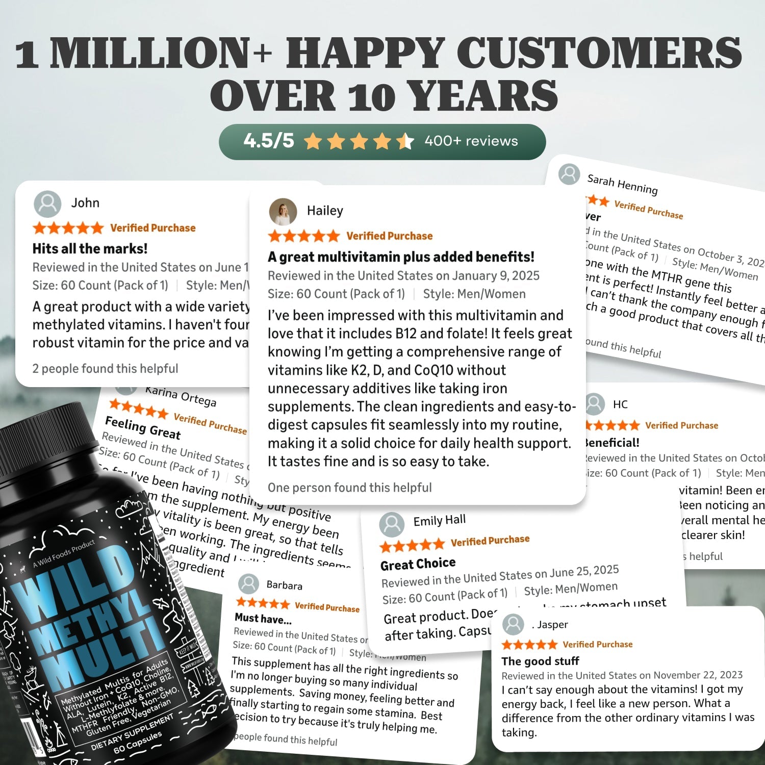 Methylated Whole Food Multivitamin by Wild Foods