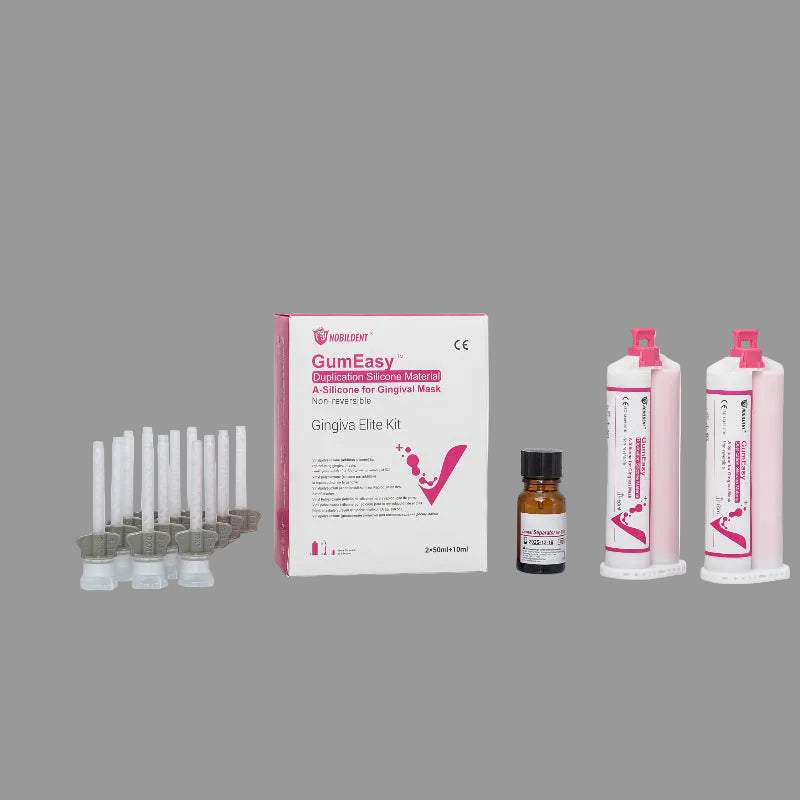 NOBILDENT A-silicone for Gingival Mask, Bio-cartridges 50ml*2, Hard