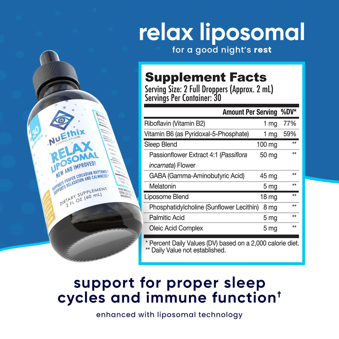 RELAX Liposomal by NuEthix Formulations - 2 FL OZ/Bottle