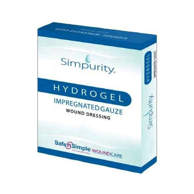 Safe N Simple Simpurity Impregnated Hydrogel Gauze Wound Dressing (80 Count)