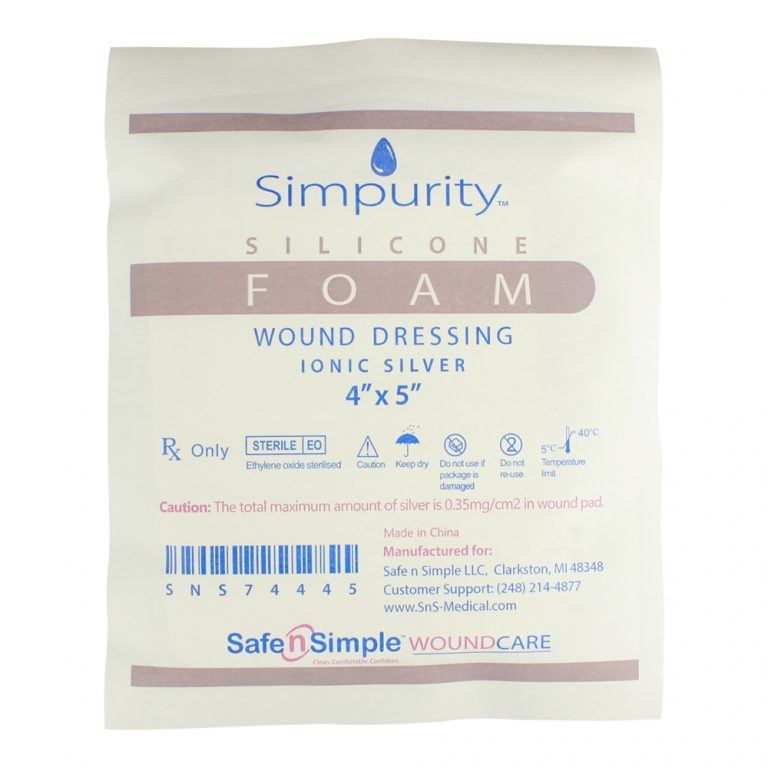 Safe N Simple Simpurity Silver Silicone Foam Dressing (192 Count)
