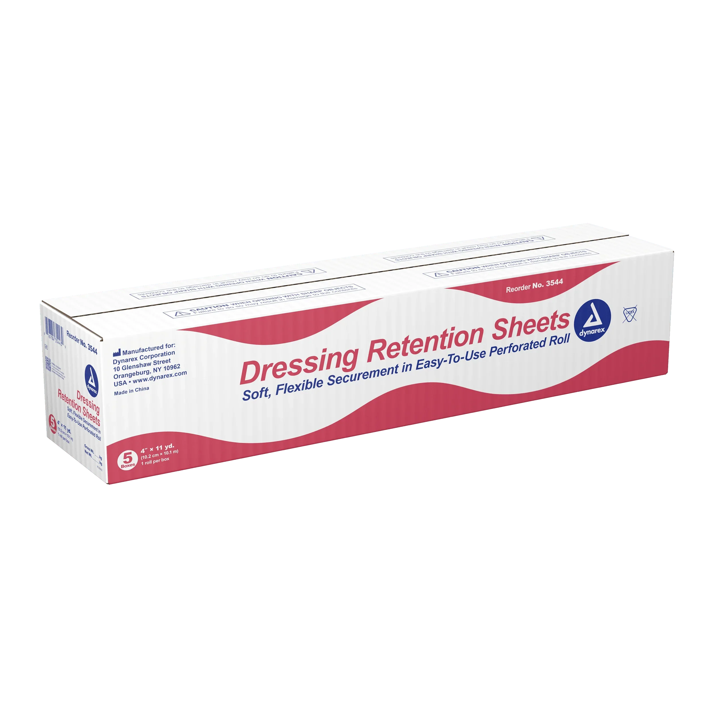 Dynarex Dressing Retention Sheet - Latex Free, 5ea/cs (5 Count)