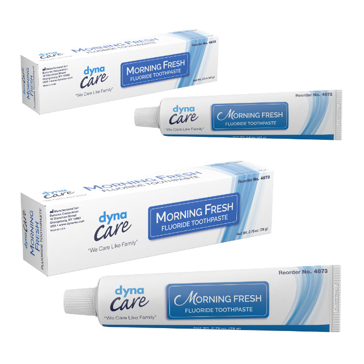 Dynarex Morning Fresh Mint Toothpaste with Fluoride (144 Count)