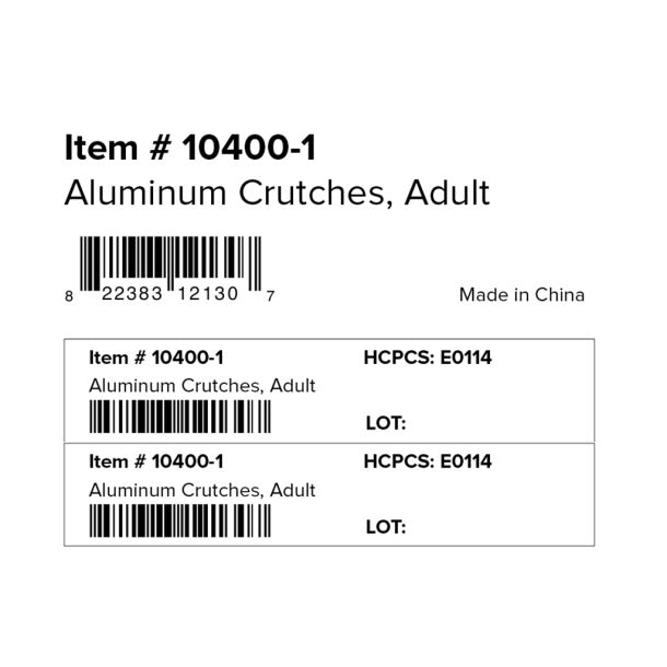 Aluminum Crutches with Accessories by Drive