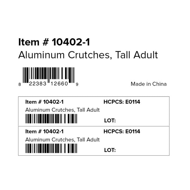 Aluminum Crutches with Accessories by Drive