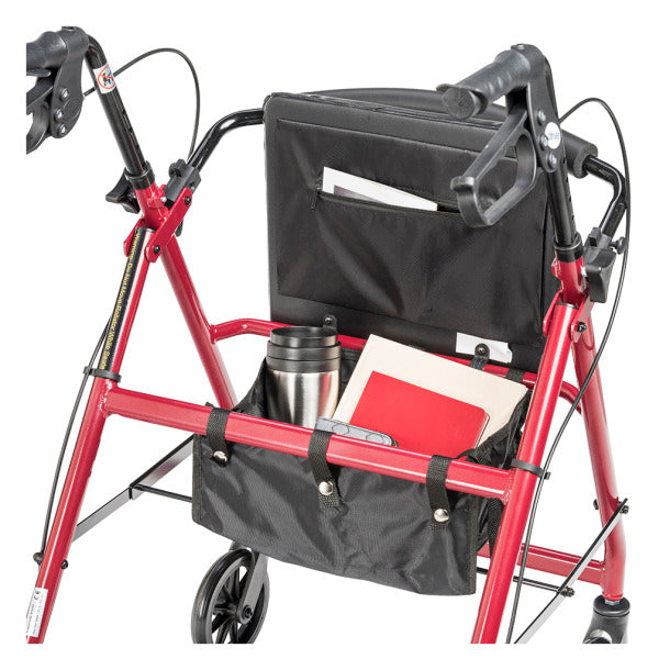 Aluminum Rollator, 6" Casters by Drive